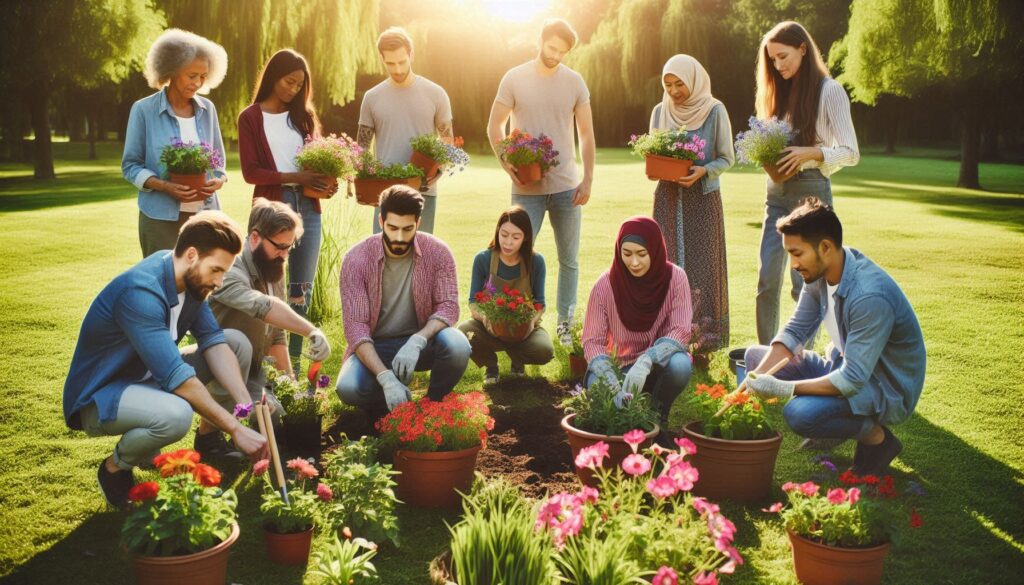 秋の花壇づくり